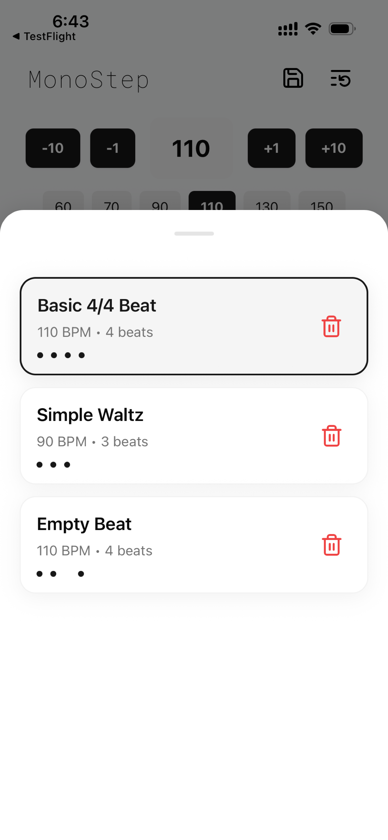 MonoStep Subdivisions